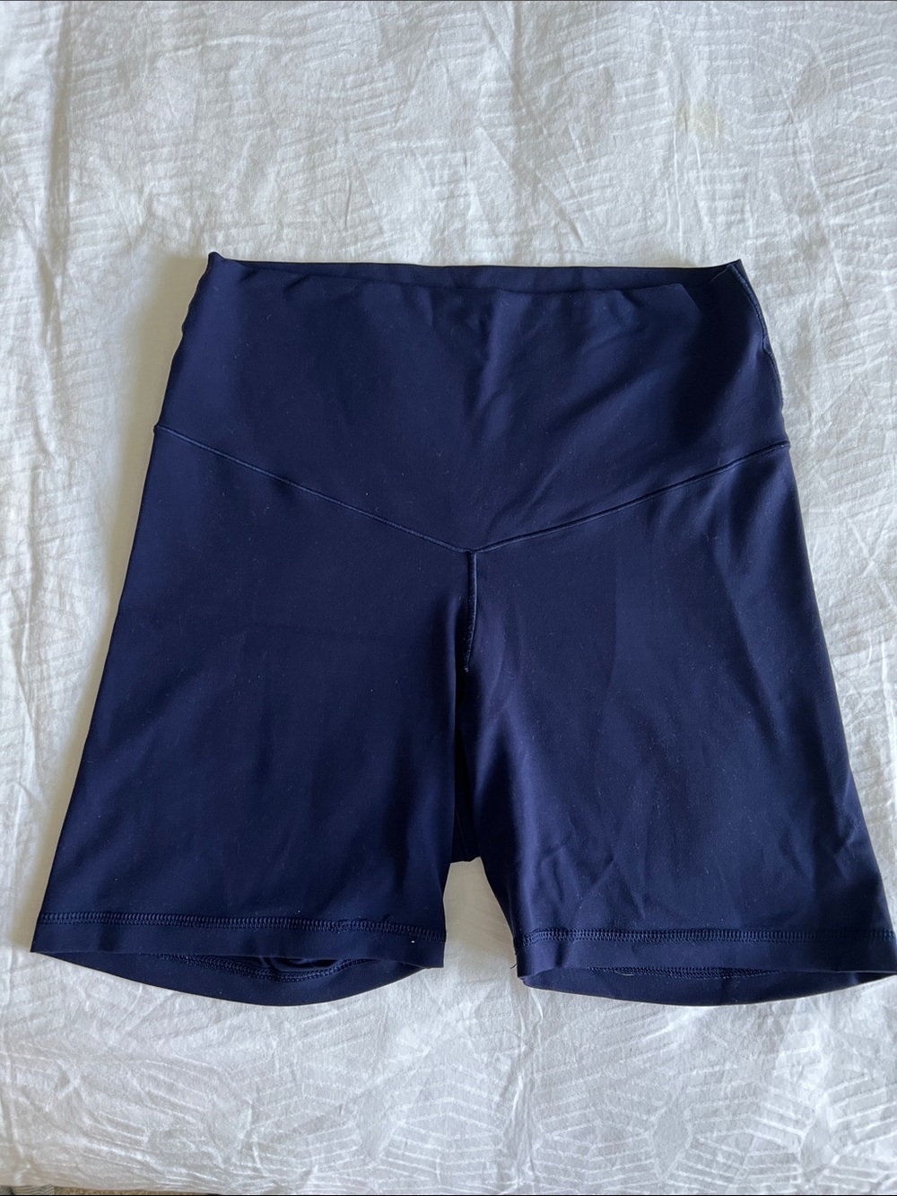 AERIE High-Waist Navy Women's Bike Shorts
